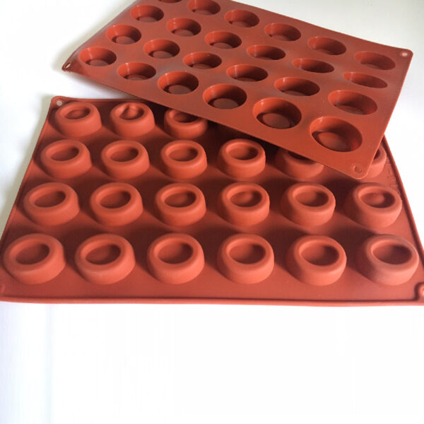 Moule Silicone Savarins Ovales Perle Dor E