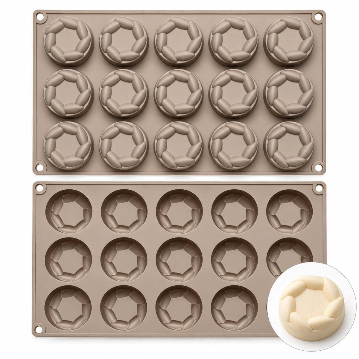 Moule silicone 15 torsades effet Saint-Honoré