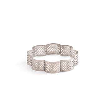 Cercle à tarte perforé fleur Ø 9 cm Decora