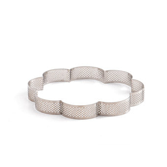 Cercle à tarte perforé fleur 16 cm Decora