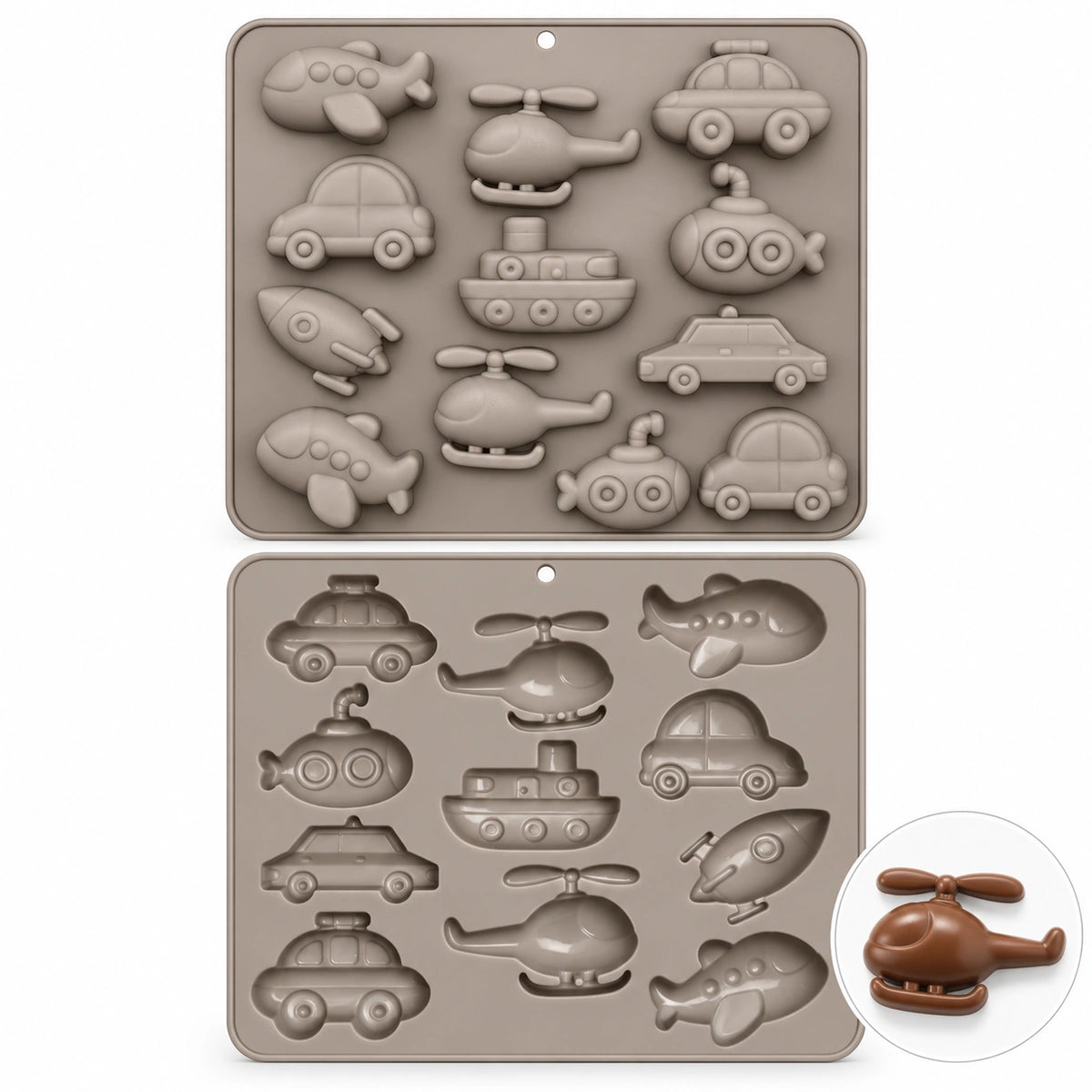 Moule silicone 14 véhicules Kids