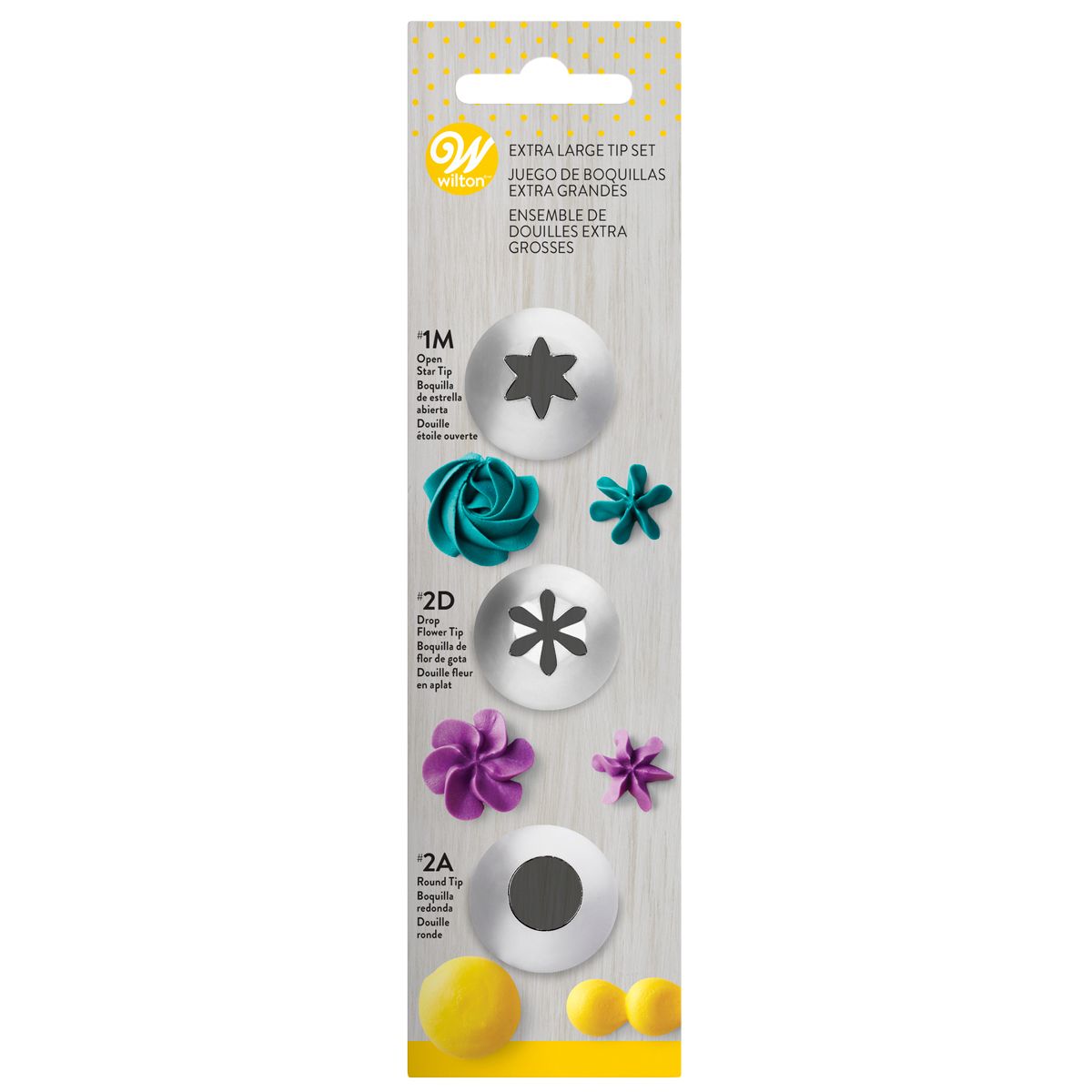 Ensemble de douilles de décoration #1M, #2D, #2A Wilton