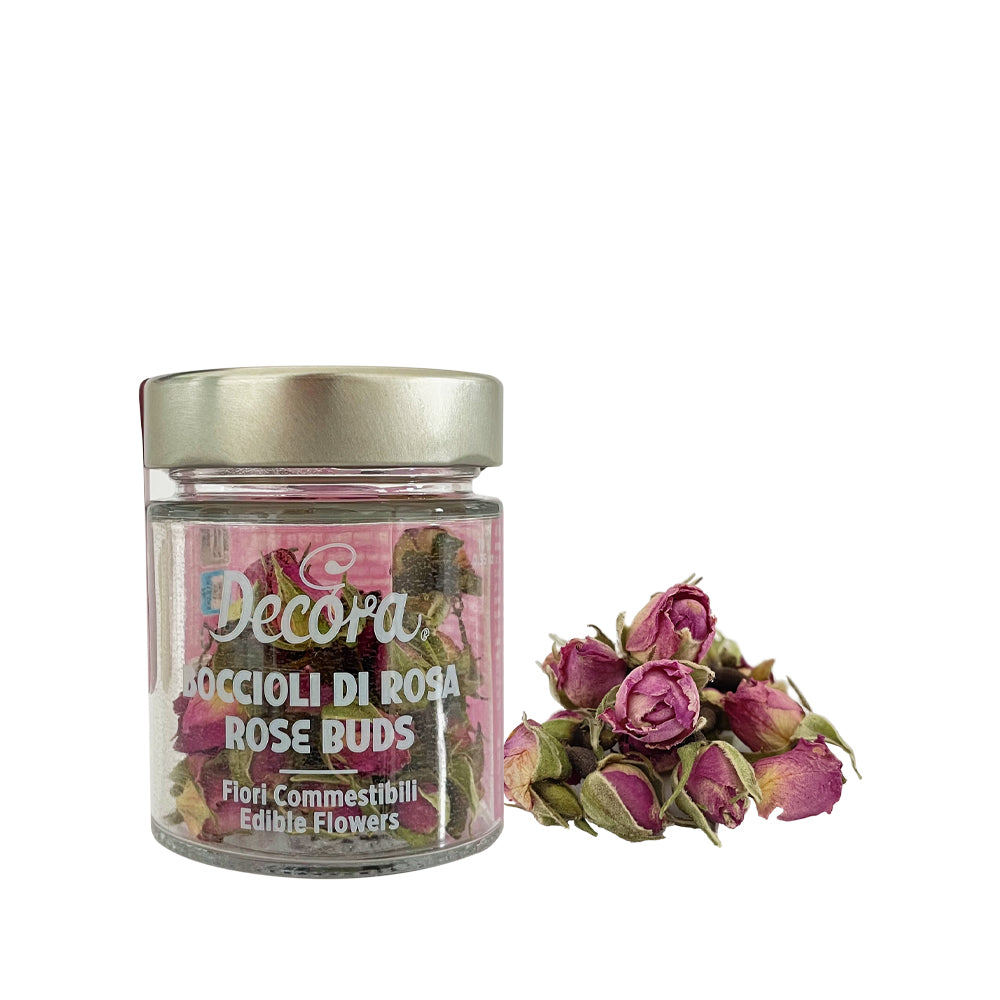 Fleurs comestibles boutons de rose 10 g Decora