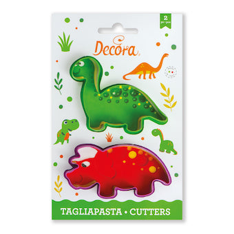 Découpoirs thème dinosaures x2 Decora