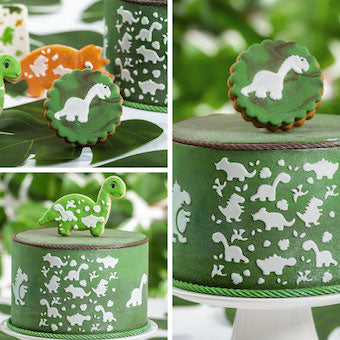 Découpoirs thème dinosaures x2 Decora