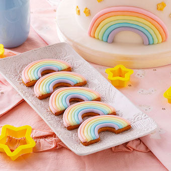 Découpoirs arc-en-ciel et nuage x2 Decora