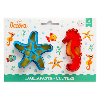 Découpoirs animaux marins lot de 2 Decora