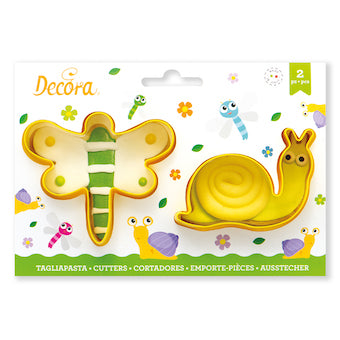 Découpoirs libellule et escargot Decora