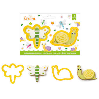 Découpoirs libellule et escargot Decora