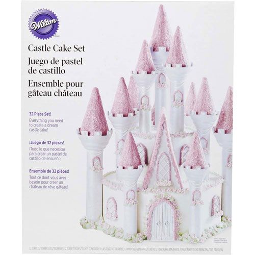 Ensemble pour gâteau château romantique 32 pièces Wilton