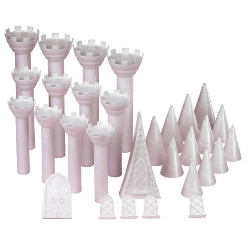 Ensemble pour gâteau château romantique 32 pièces Wilton