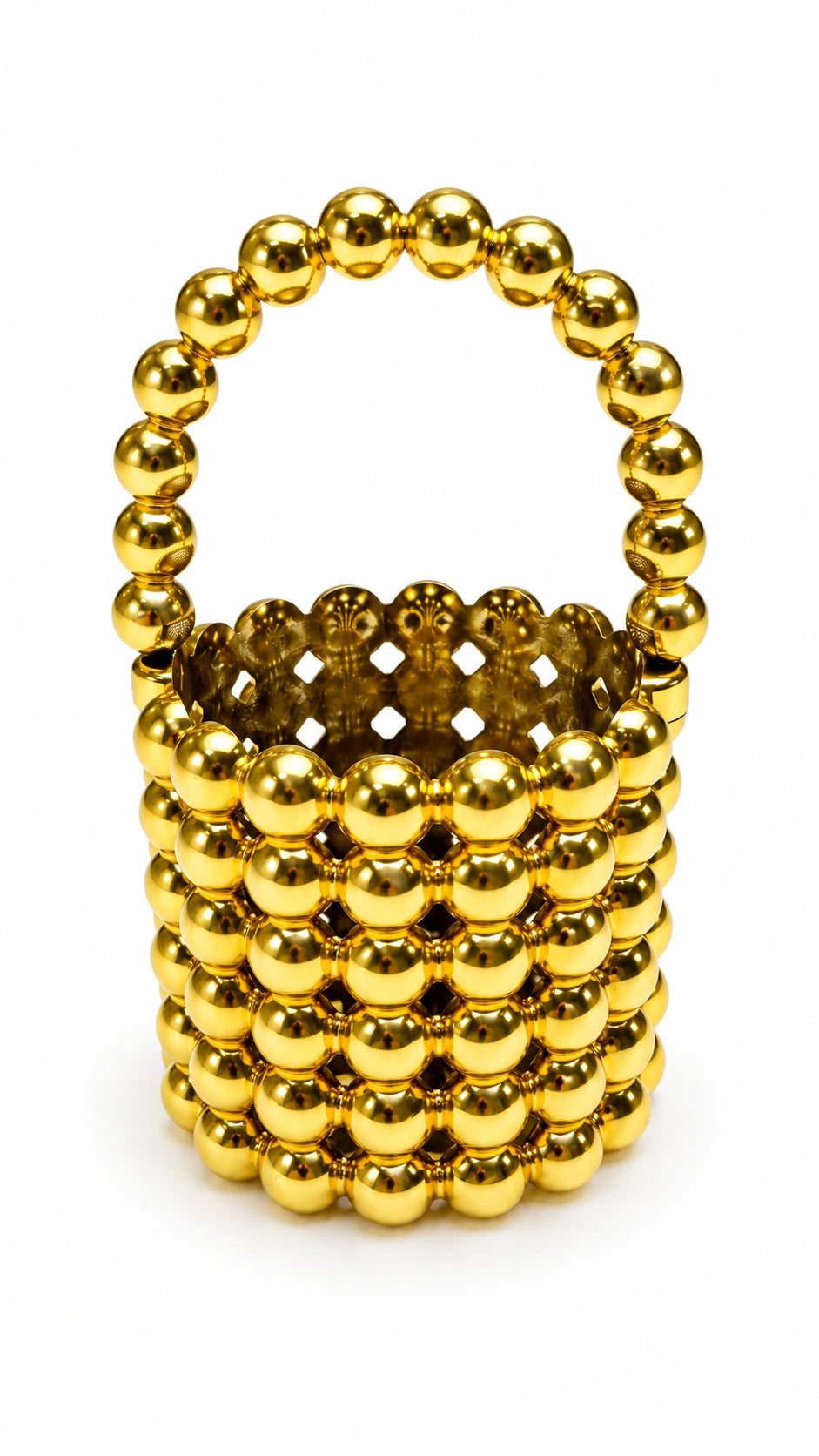 Bonbonnière panier Slila or lot de 12