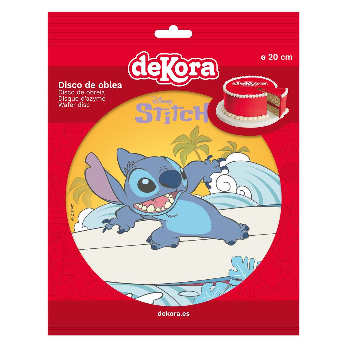 Disque Azyme Stitch Dekora Ø 20 cm