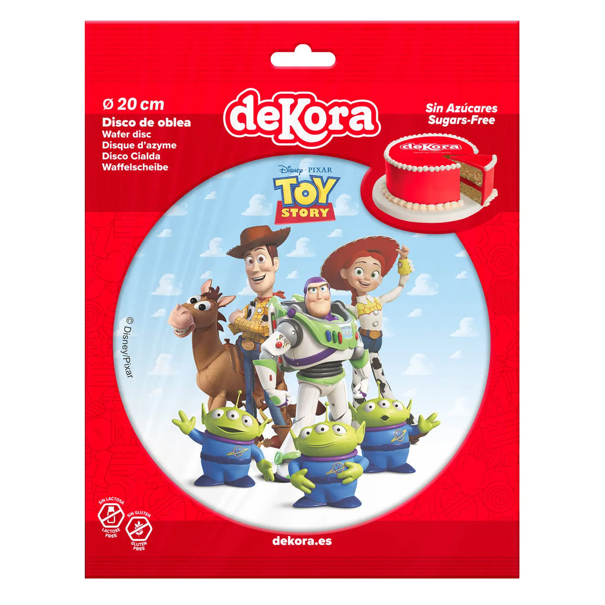 Disque azyme Toy Story 20 cm Dekora