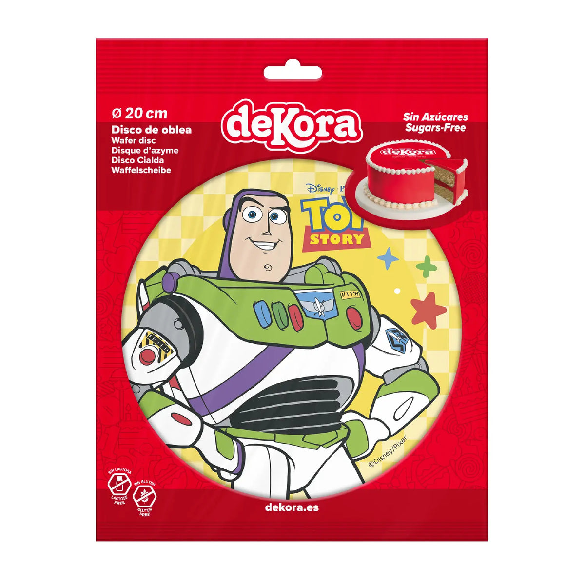 Disque azyme Buzz l’Éclair 20 cm Dekora
