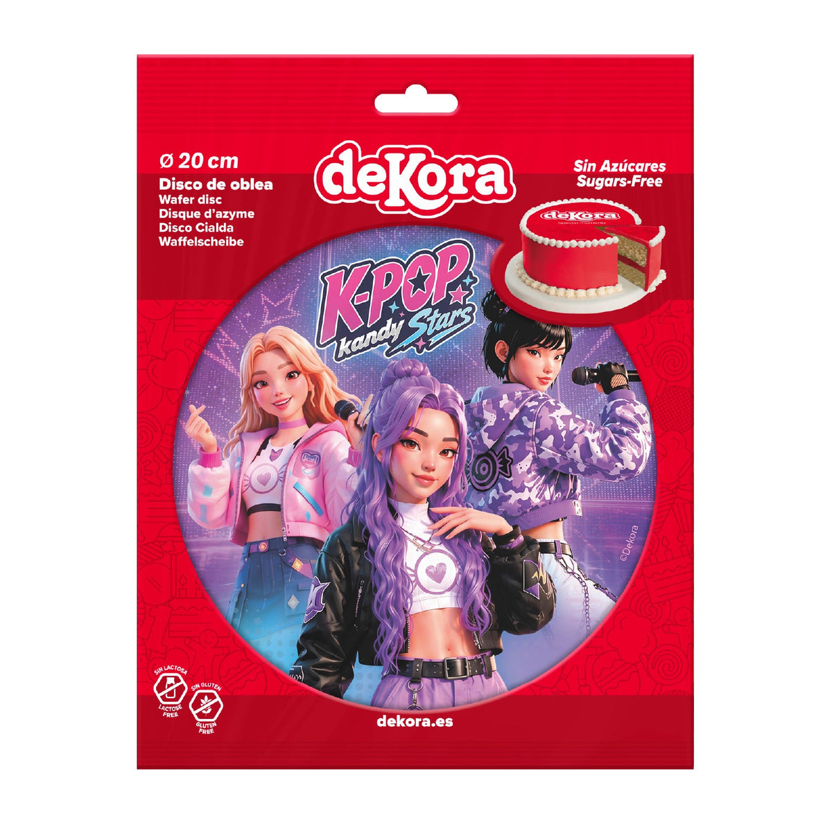 Disque Azyme K-Pop Kandy Stars Dekora Ø 20 cm