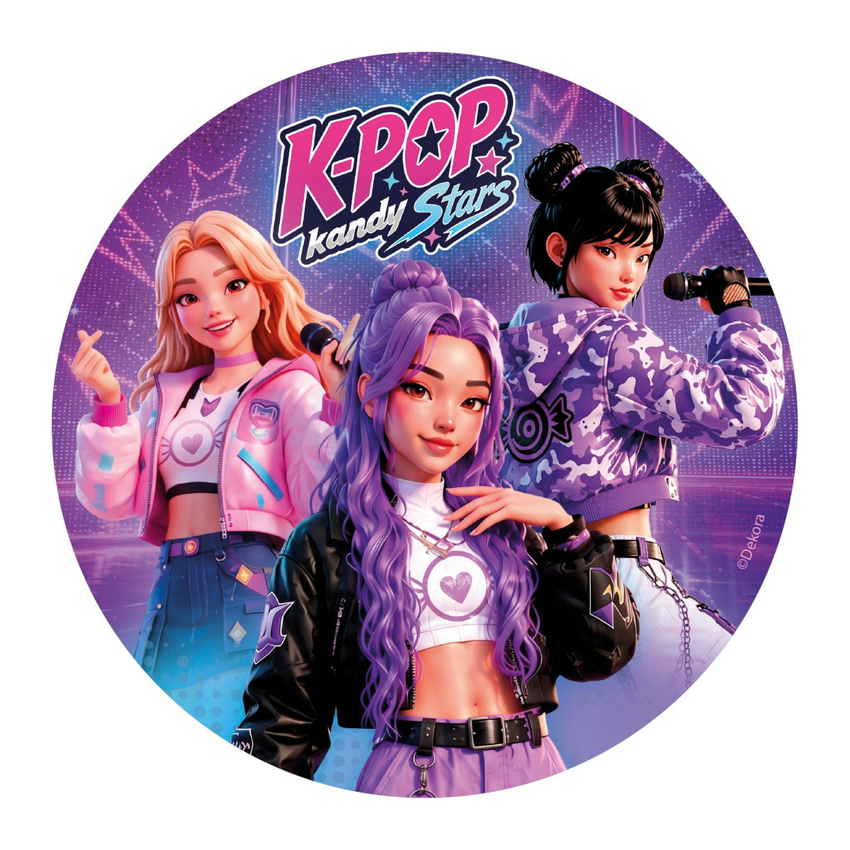 Disque Azyme K-Pop Kandy Stars Dekora Ø 20 cm