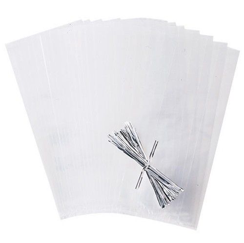 Sacs à confiserie transparents x25 Wilton