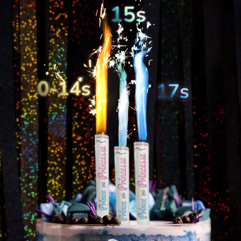 Fontaines surprises baby shower garçon 45 secondes x2