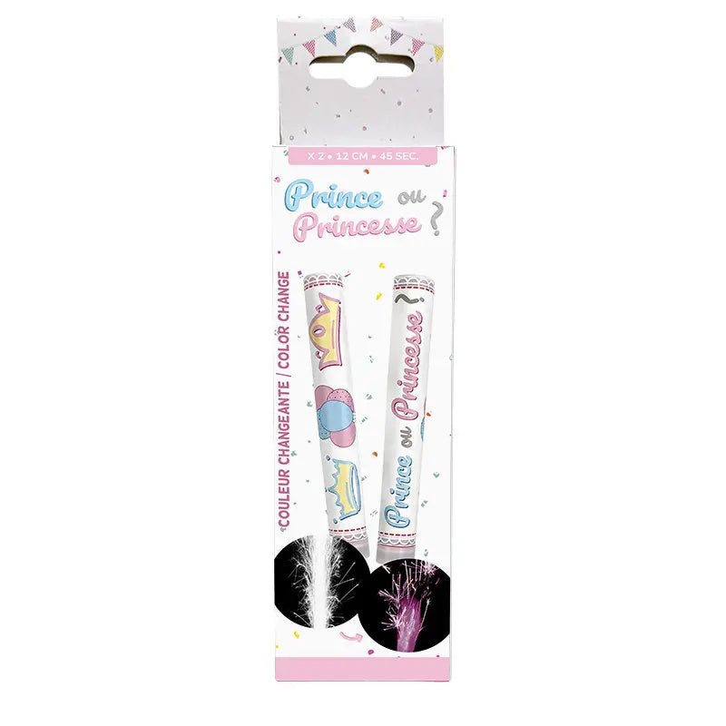 Fontaines surprises baby shower fille x2 45 secondes