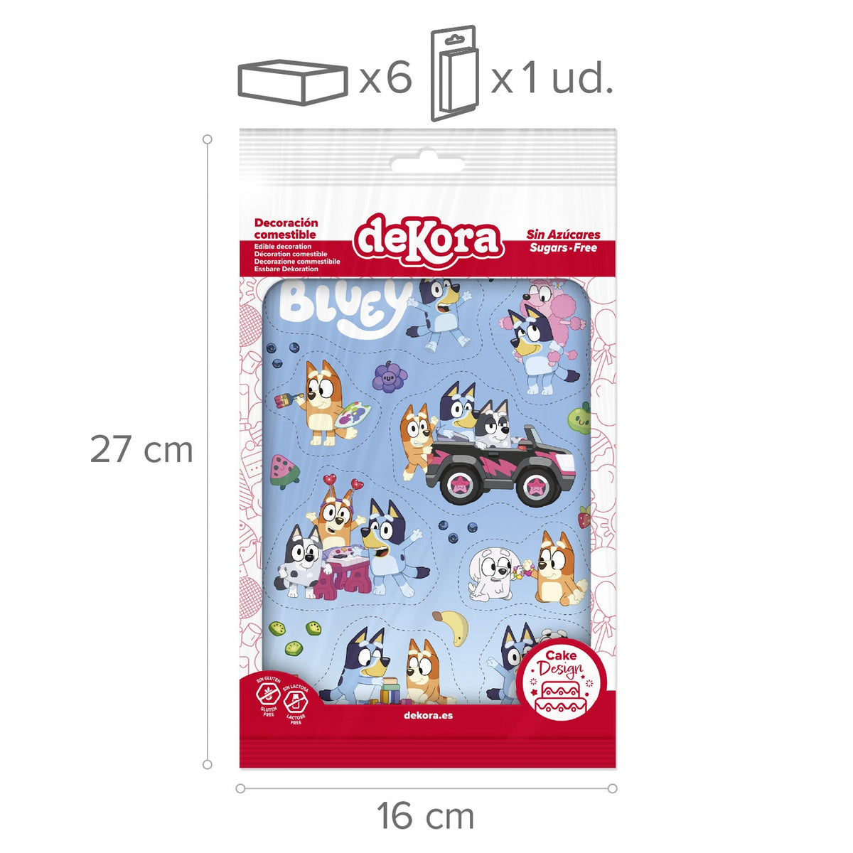 Décorations Comestibles Bluey et Bingo à Découper A5 – Dekora