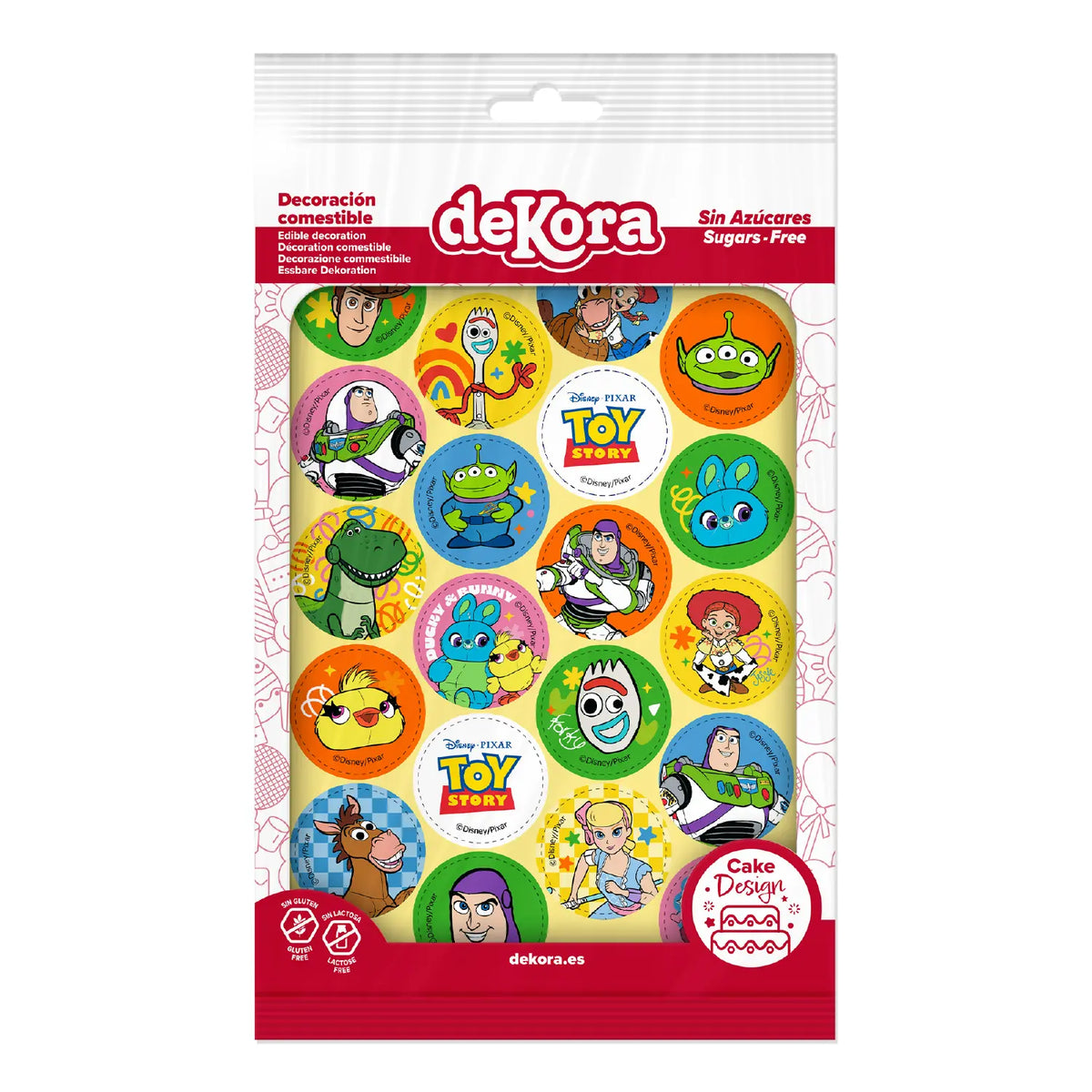 Mini disques comestibles Toy Story 3,4 cm x20 Dekora