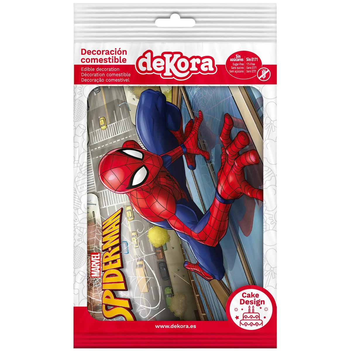 Feuille comestible Spider-Man A5 14,8 x 21 cm Dekora