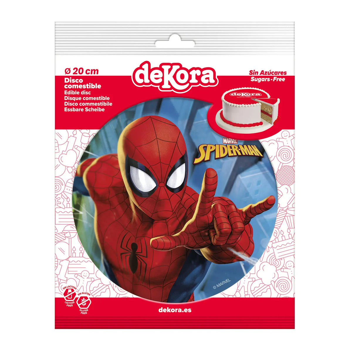 Disque comestible Spider-Man 20 cm Dekora