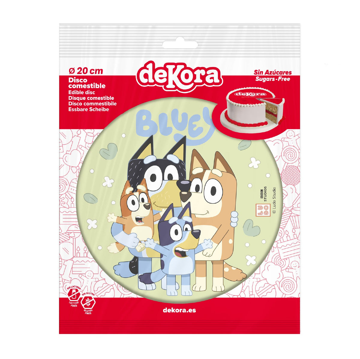 Disque Comestible Bluey et Bingo Dekora Ø 20 cm