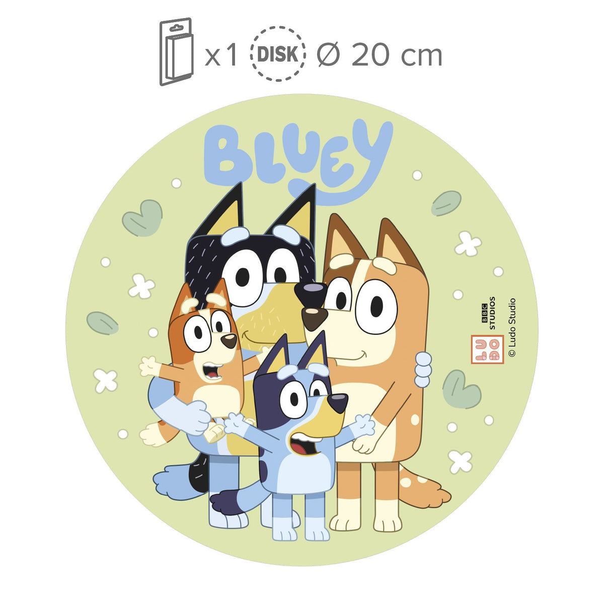 Disque Comestible Bluey et Bingo Dekora Ø 20 cm