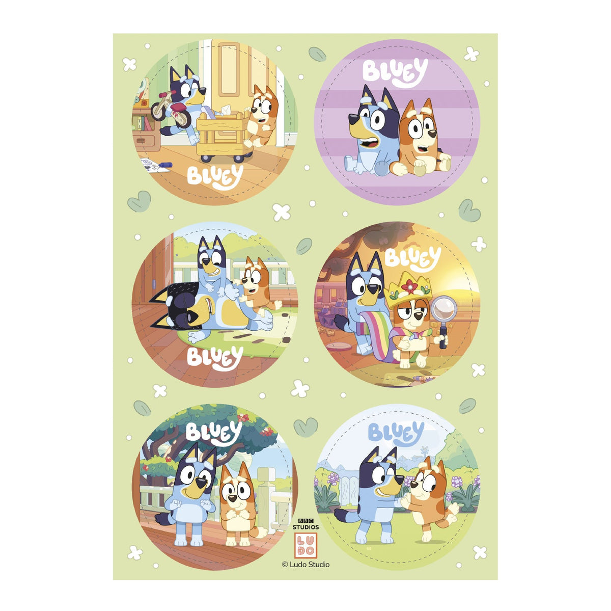 Mix Disques Comestibles Bluey et Bingo Dekora Ø 5,8 cm x6