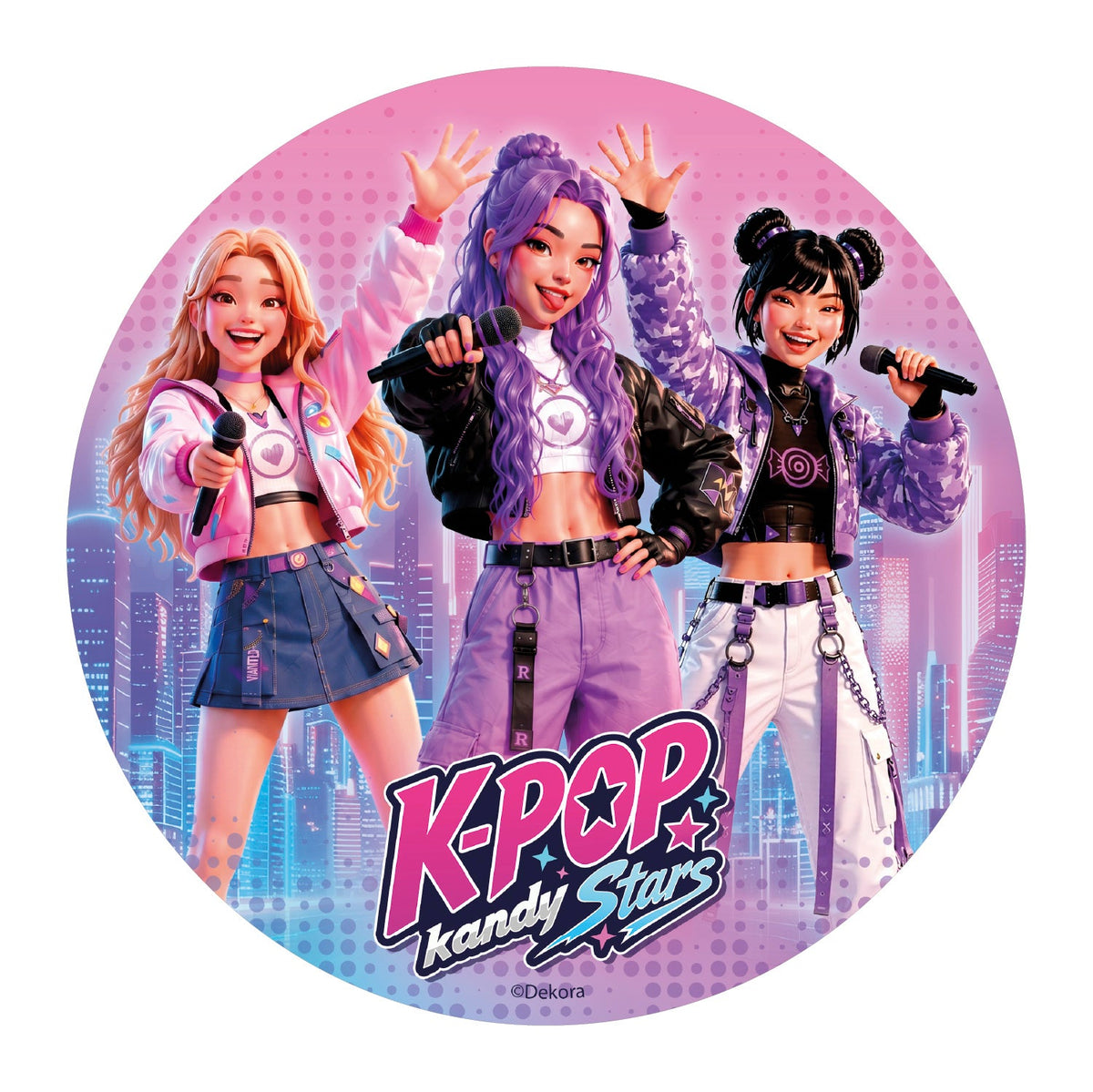 Disque Comestible K-Pop Kandy Stars Dekora Ø 20 cm