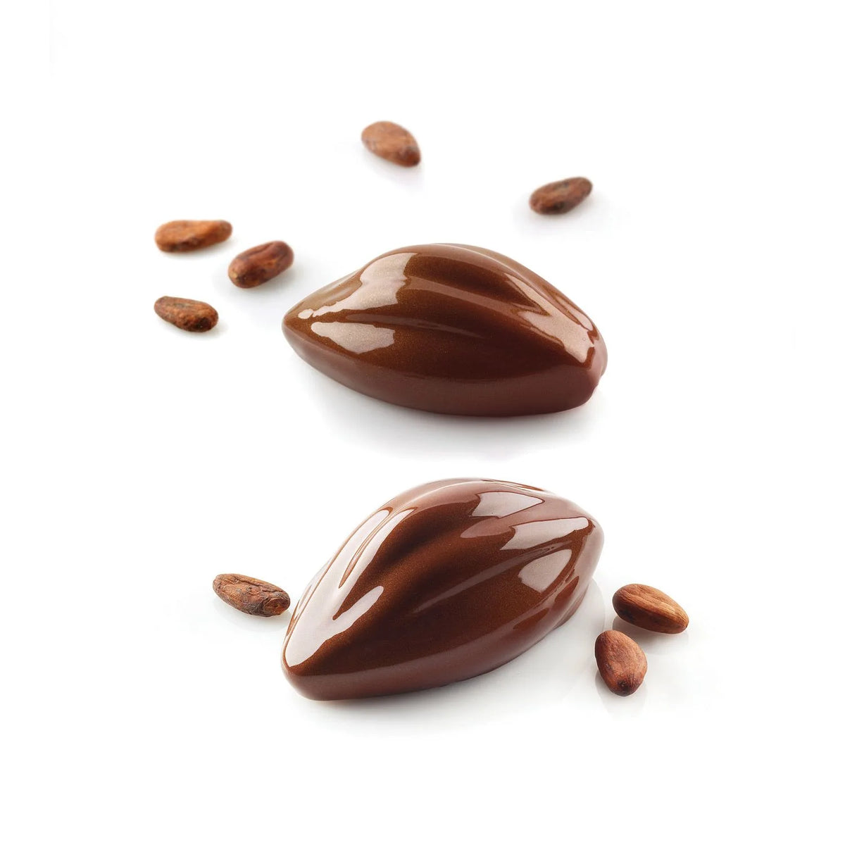 Moule silicone trompe-l’œil 6 Cacao Silikomart
