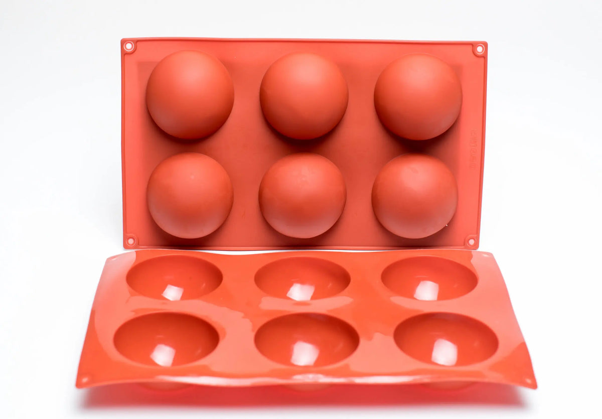 Moule silicone 6 demi-sphères