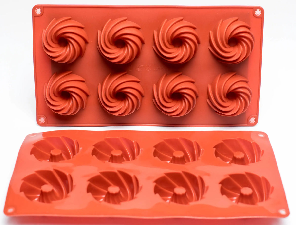 Moule silicone 8 tourbillons