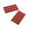 Moule silicone 15 savarins carré bas