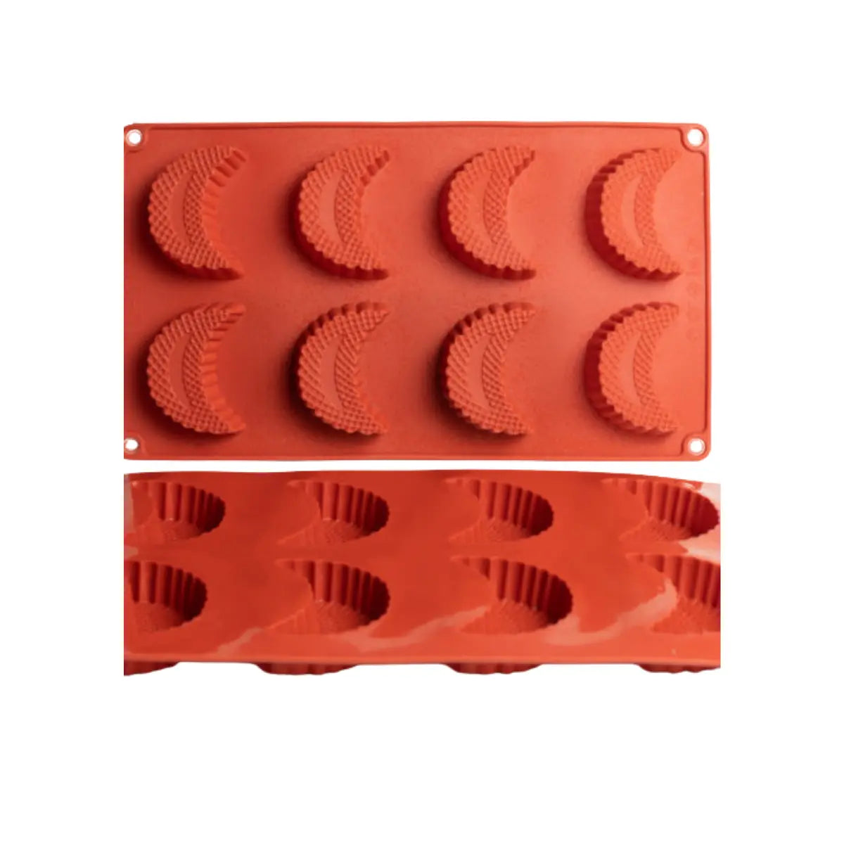 Moule silicone 8 Lune à stries