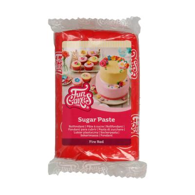 Pâte à sucre rouge feu 250 g FunCakes