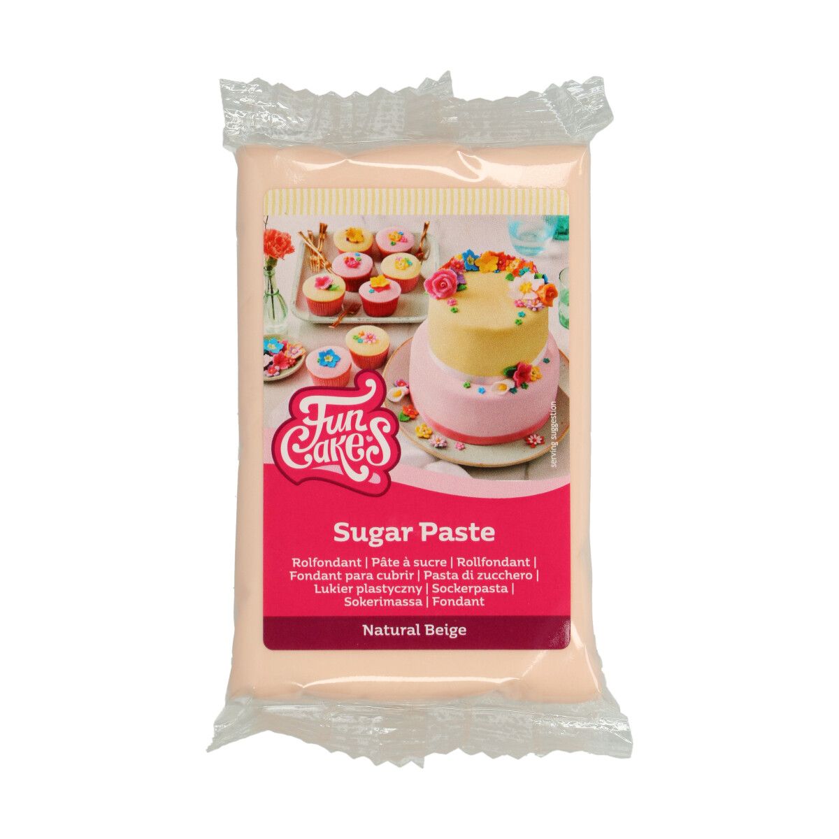 Pâte à sucre beige naturel 250 g FunCakes