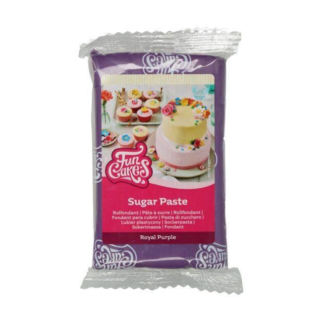 Pâte à sucre violet royal 250 g FunCakes