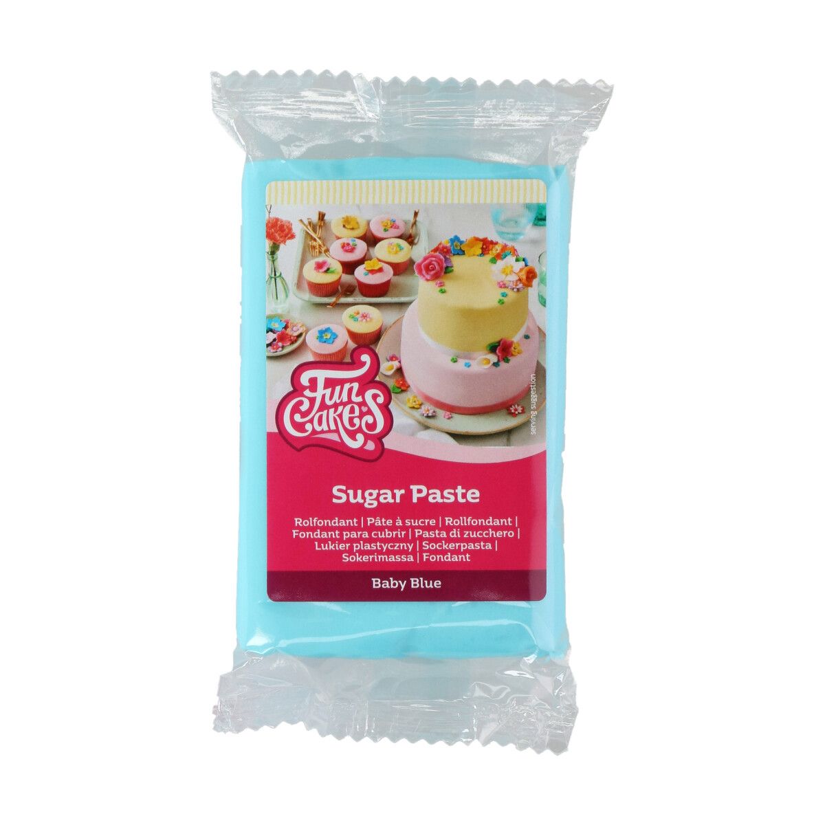 Pâte à sucre bleu bébé FunCakes