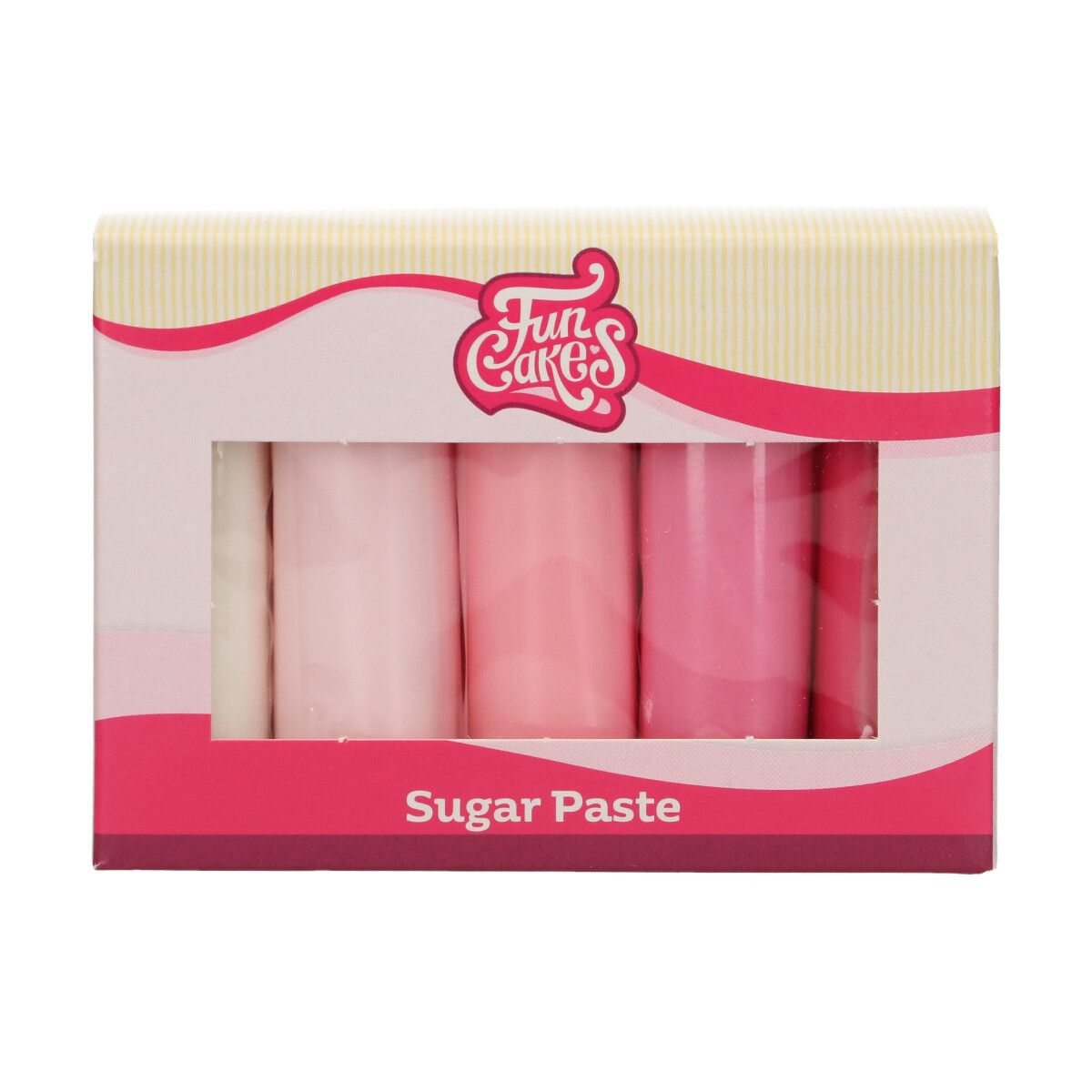 Pâte à sucre multipack palette de rose 5 x 100 g FunCakes