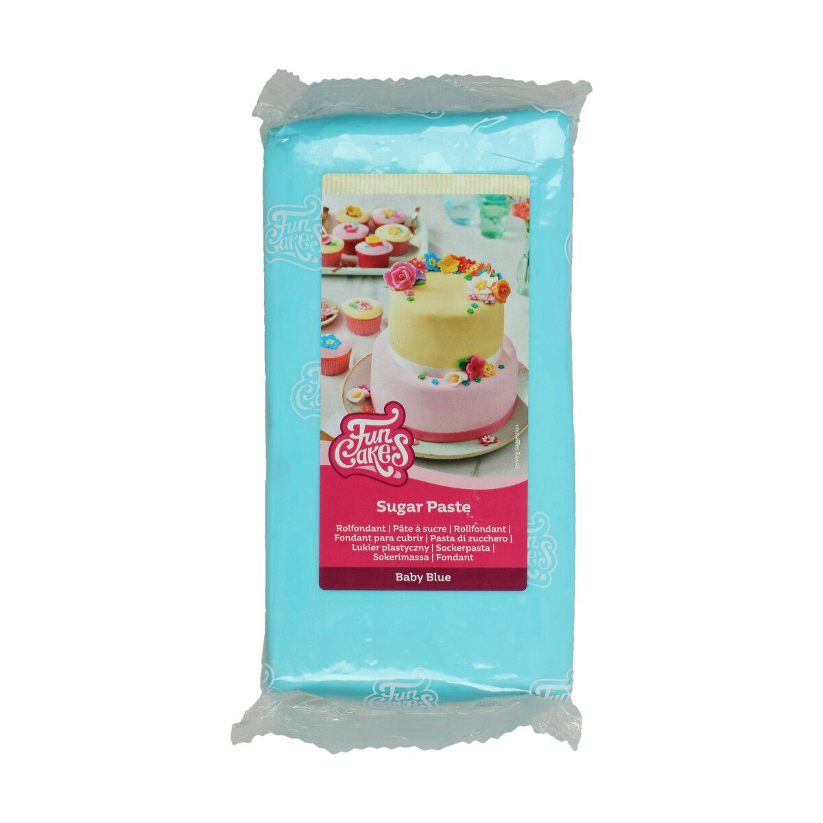 Pâte à sucre bleu bébé FunCakes