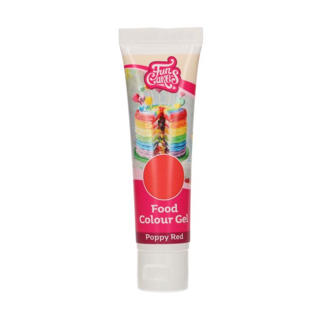 Colorant gel rouge coquelicot FunCakes