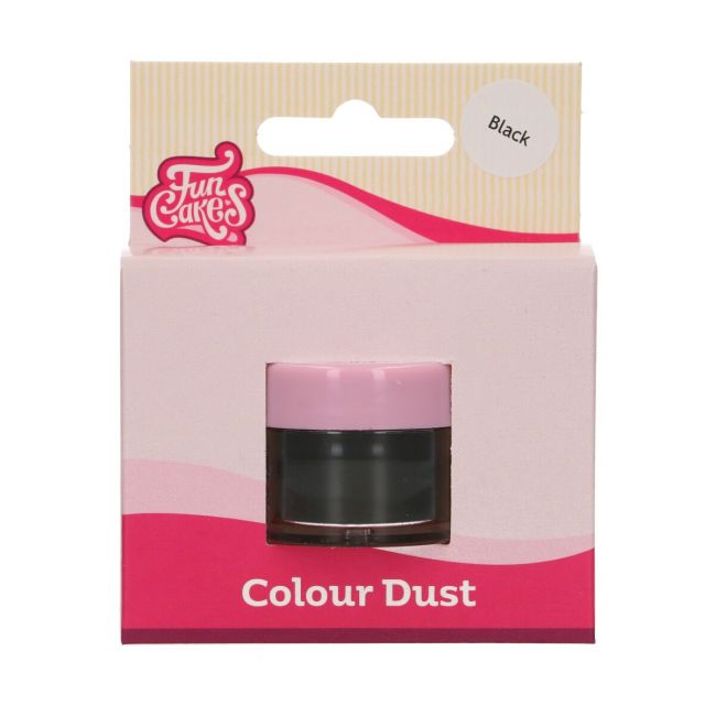 Colorant en poudre Dust noir FunCakes