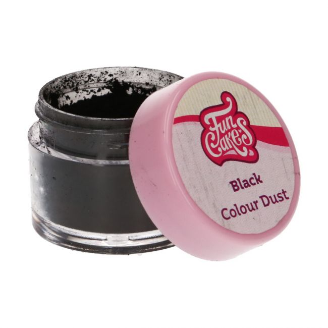 Colorant en poudre Dust noir FunCakes