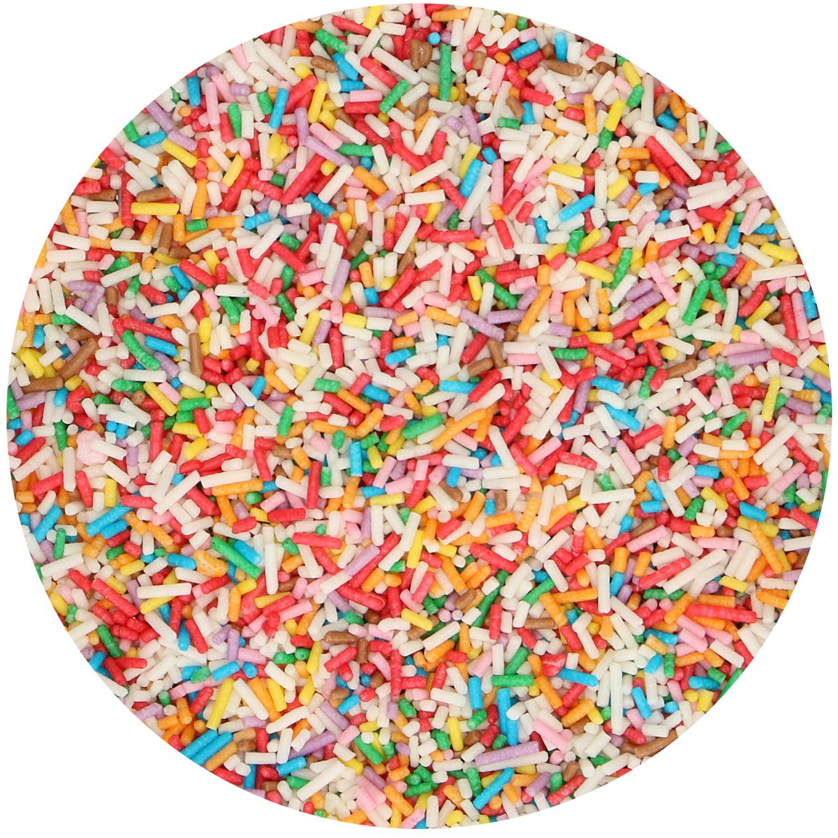 Vermicelles multicolores en sucre 80 g FunCakes