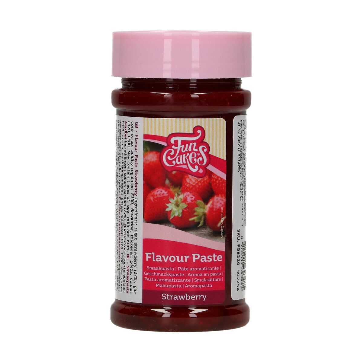 Pâte aromatisante fraise 120 g FunCakes
