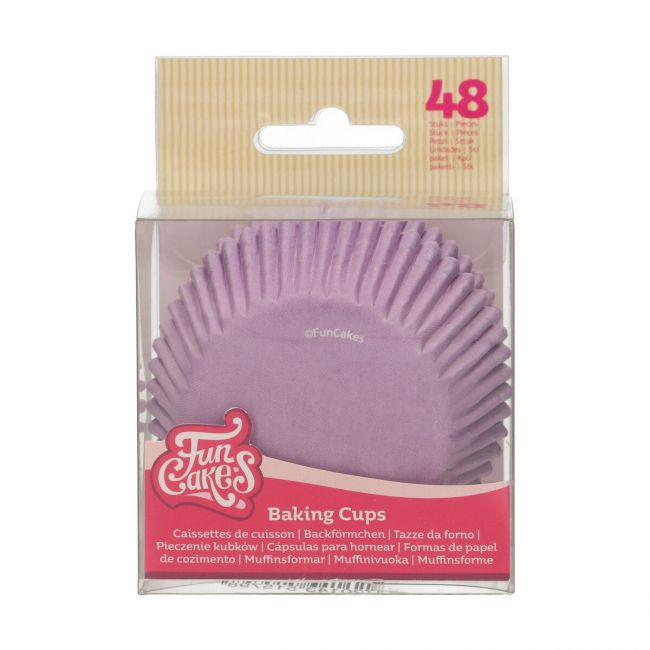 Caissettes à cupcakes lilas x48 FunCakes