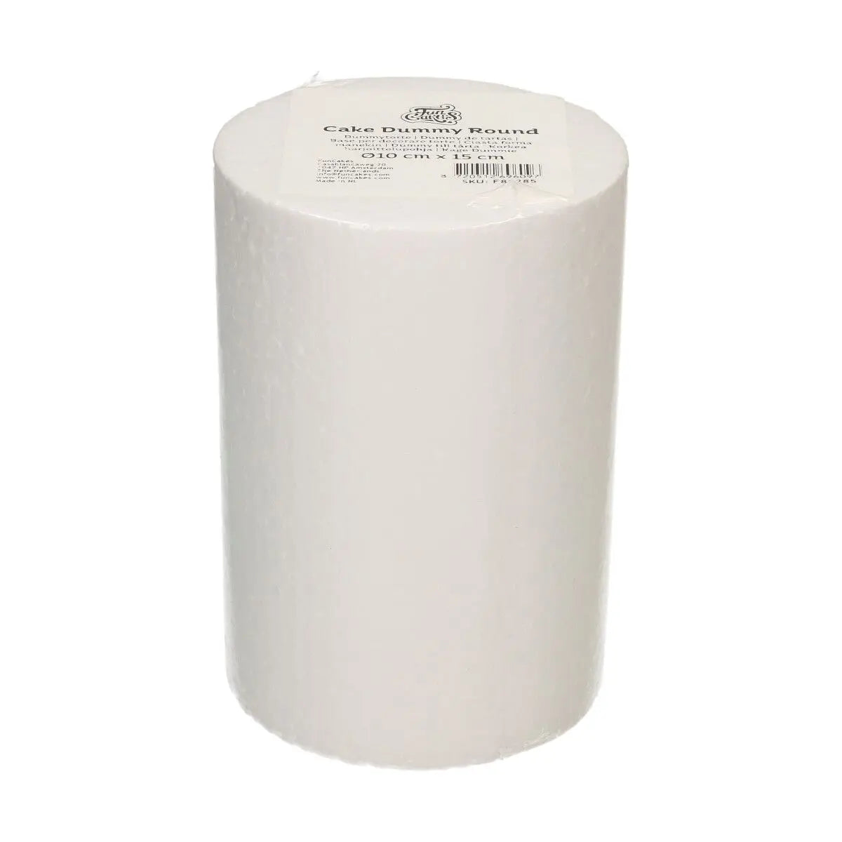 Dummy faux gâteau polystyrène rond hauteur 15 cm FunCakes
